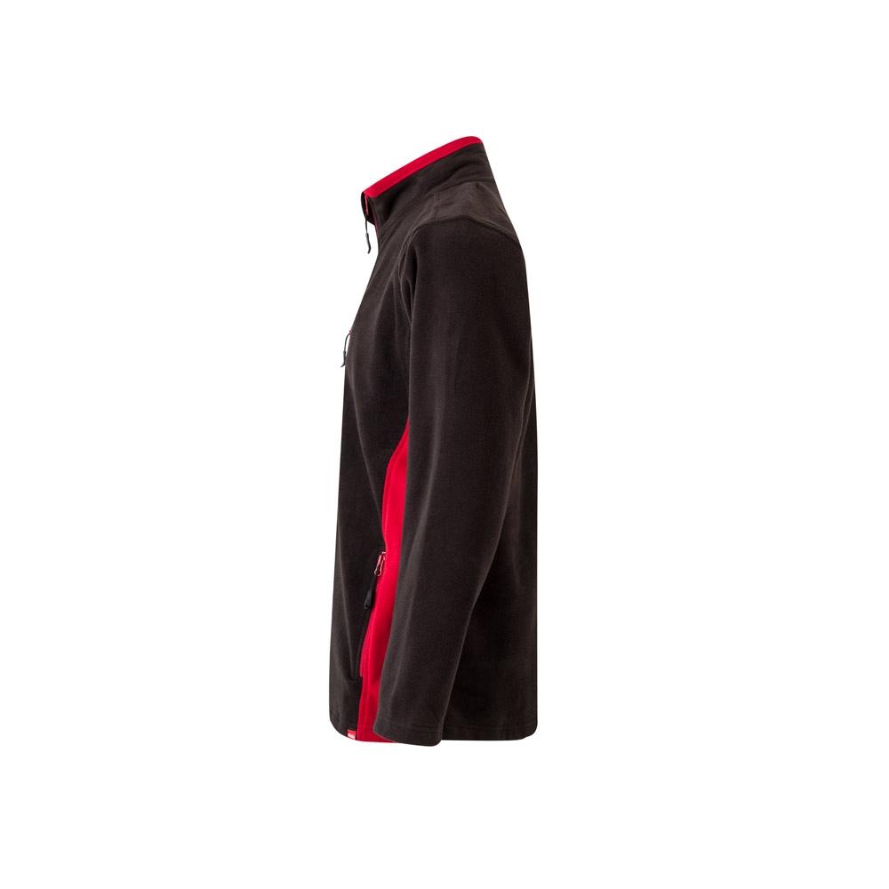 VL GERAS. Jachetă fleece bicoloră (220g/m²) din poliester (100%) Negru Roșu L
