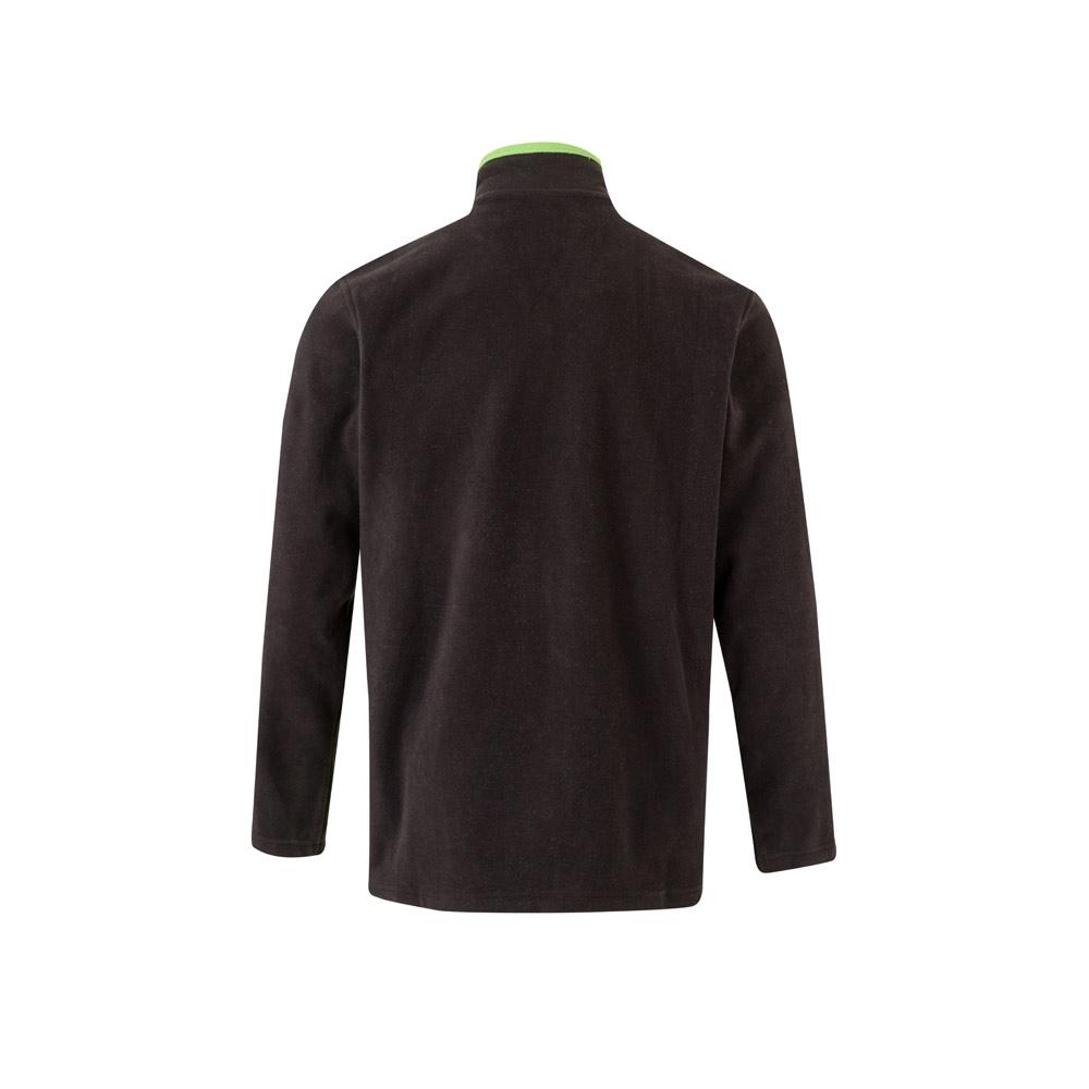 VL GERAS. Jachetă fleece bicoloră (220g/m²) din poliester (100%) Negru Verde M
