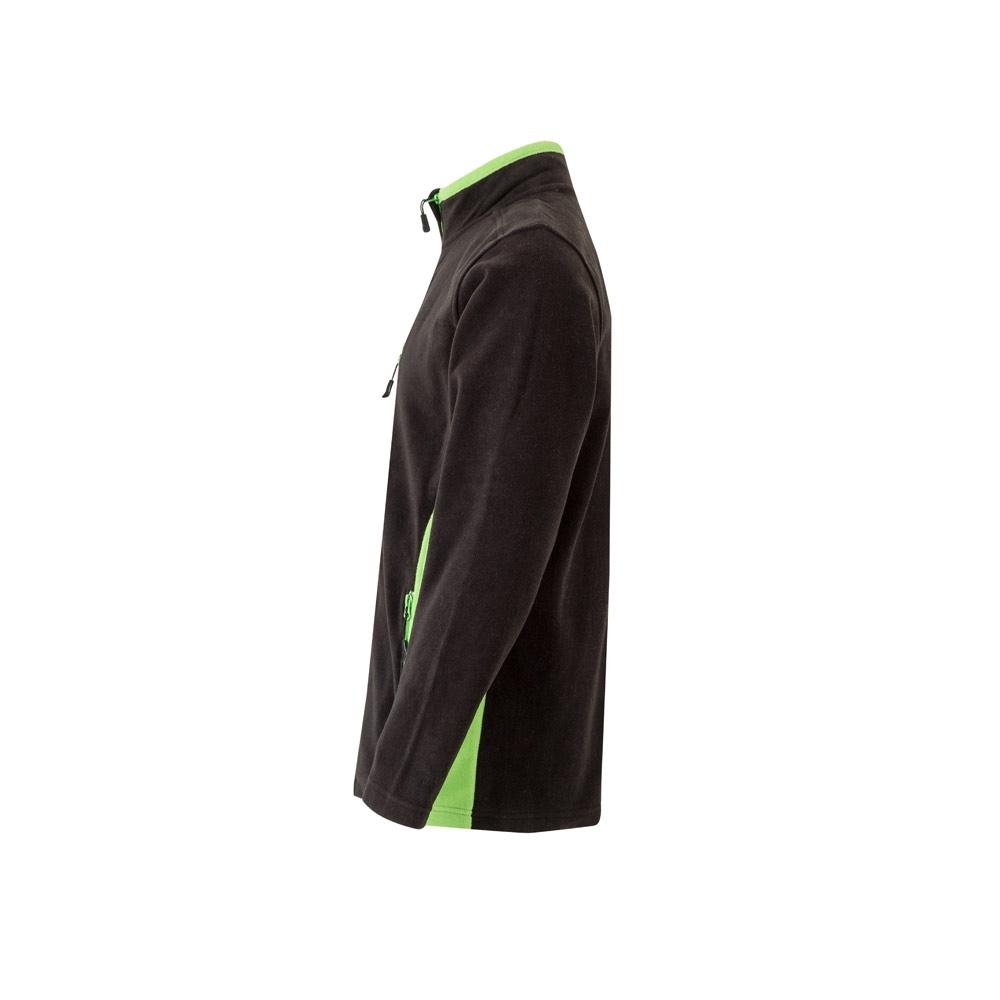 VL GERAS. Jachetă fleece bicoloră (220g/m²) din poliester (100%) Negru Verde M