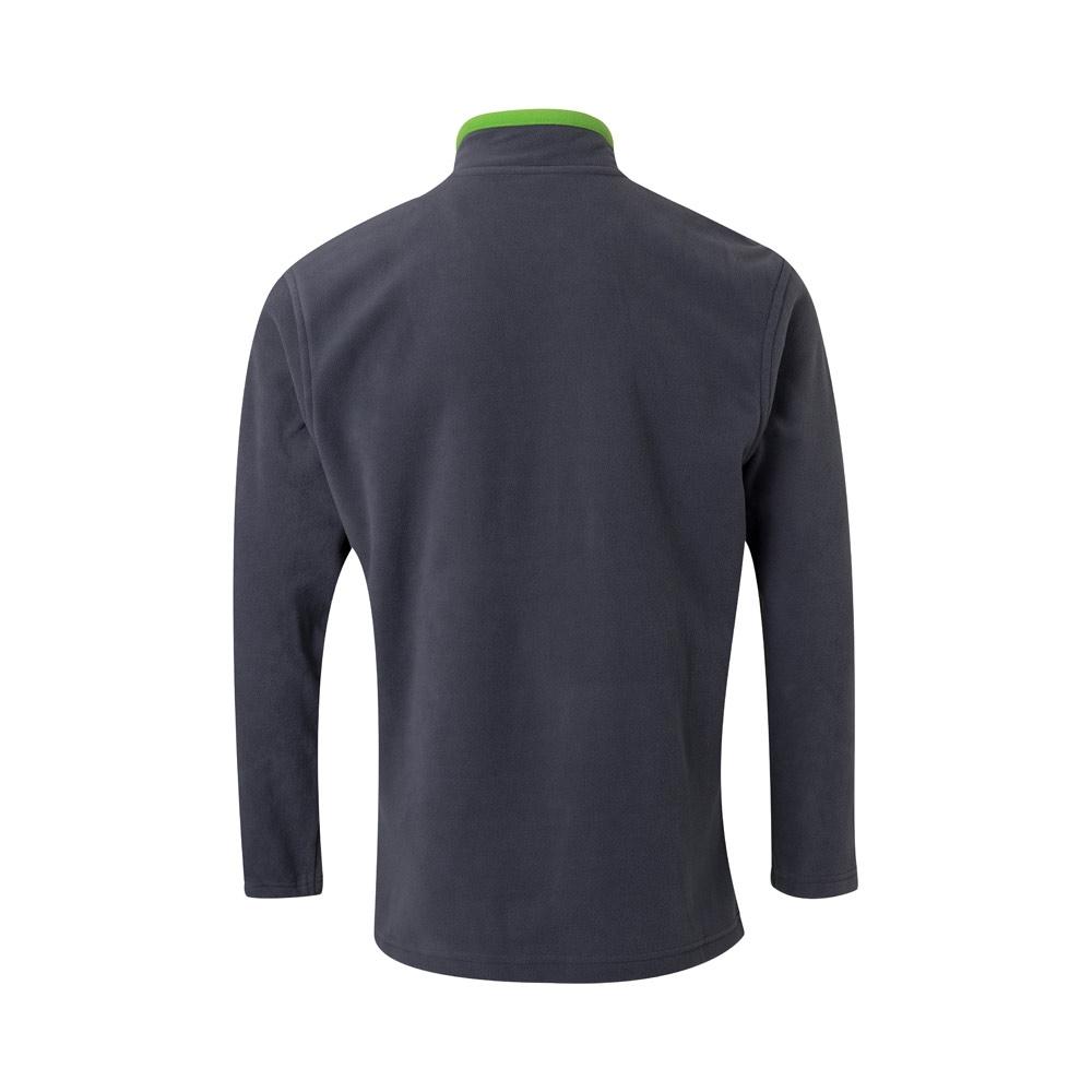VL GERAS. Jachetă fleece bicoloră (220g/m²) din poliester (100%) Gri Verde M