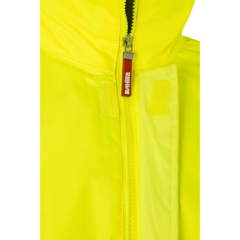 VL THEMIS LARGE. Parka bicoloră (190g/m²), din poliester (100%), cu strat PU Verde Galben 4XL
