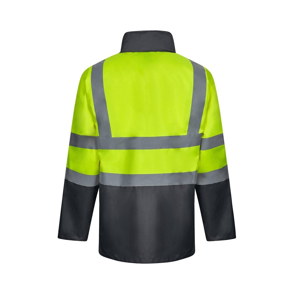VL JUNO. Parka 4 în 1 în două tonuri (180g/m²), din poliester (100%), cu strat PU Gri Galben XL