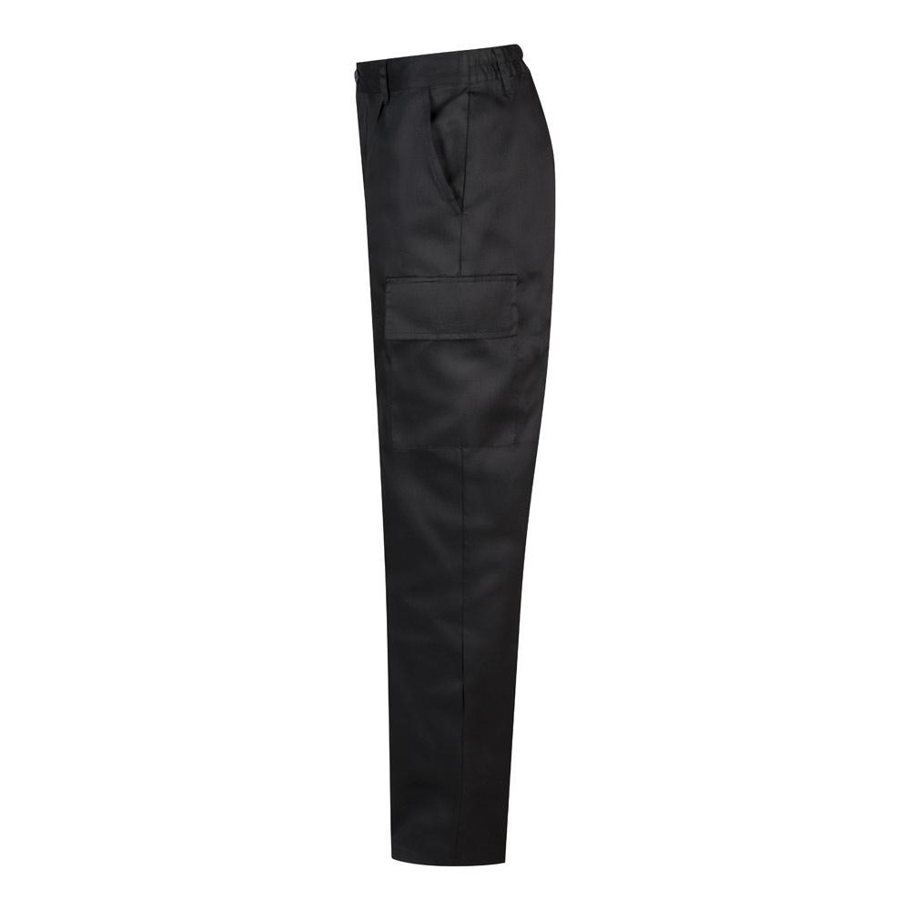VL AINE. Pantaloni din twill cu buzunare multiple (190g/m²), din bumbac (20%) și poliester (80%) Negru 58
