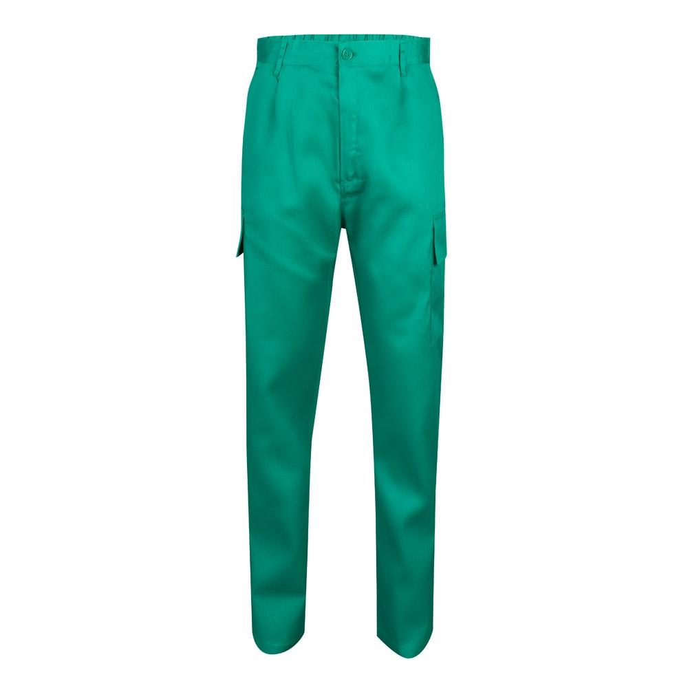 VL AINE. Pantaloni din twill cu buzunare multiple (190g/m²), din bumbac (20%) și poliester (80%) Verde