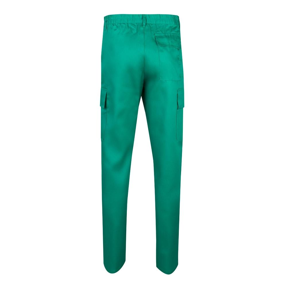 VL AINE. Pantaloni din twill cu buzunare multiple (190g/m²), din bumbac (20%) și poliester (80%) Verde 48