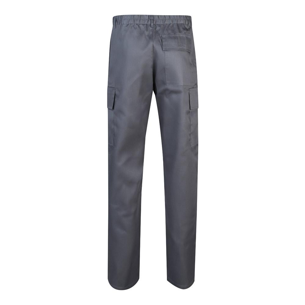 VL AINE. Pantaloni din twill cu buzunare multiple (190g/m²), din bumbac (20%) și poliester (80%) Gri 46