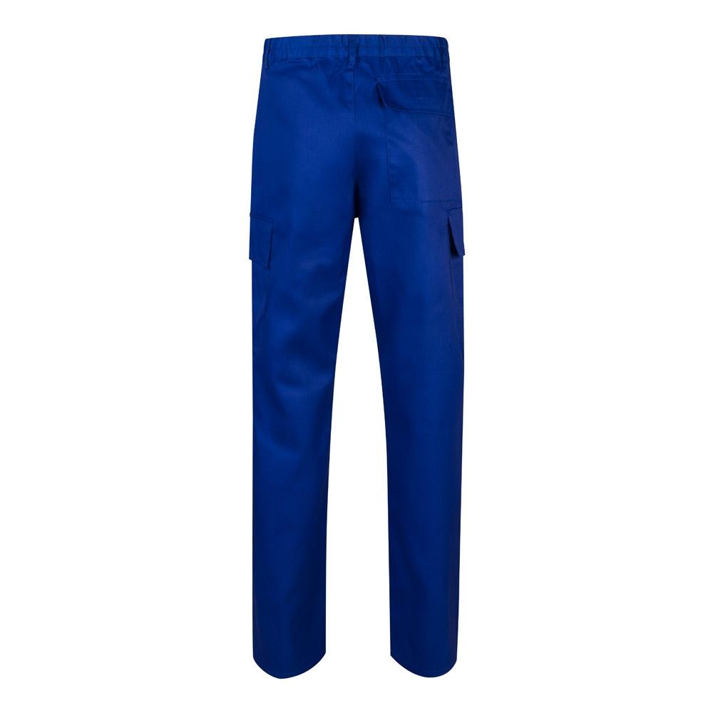 VL AINE. Pantaloni din twill cu buzunare multiple (190g/m²), din bumbac (20%) și poliester (80%) Albastru Royal 56