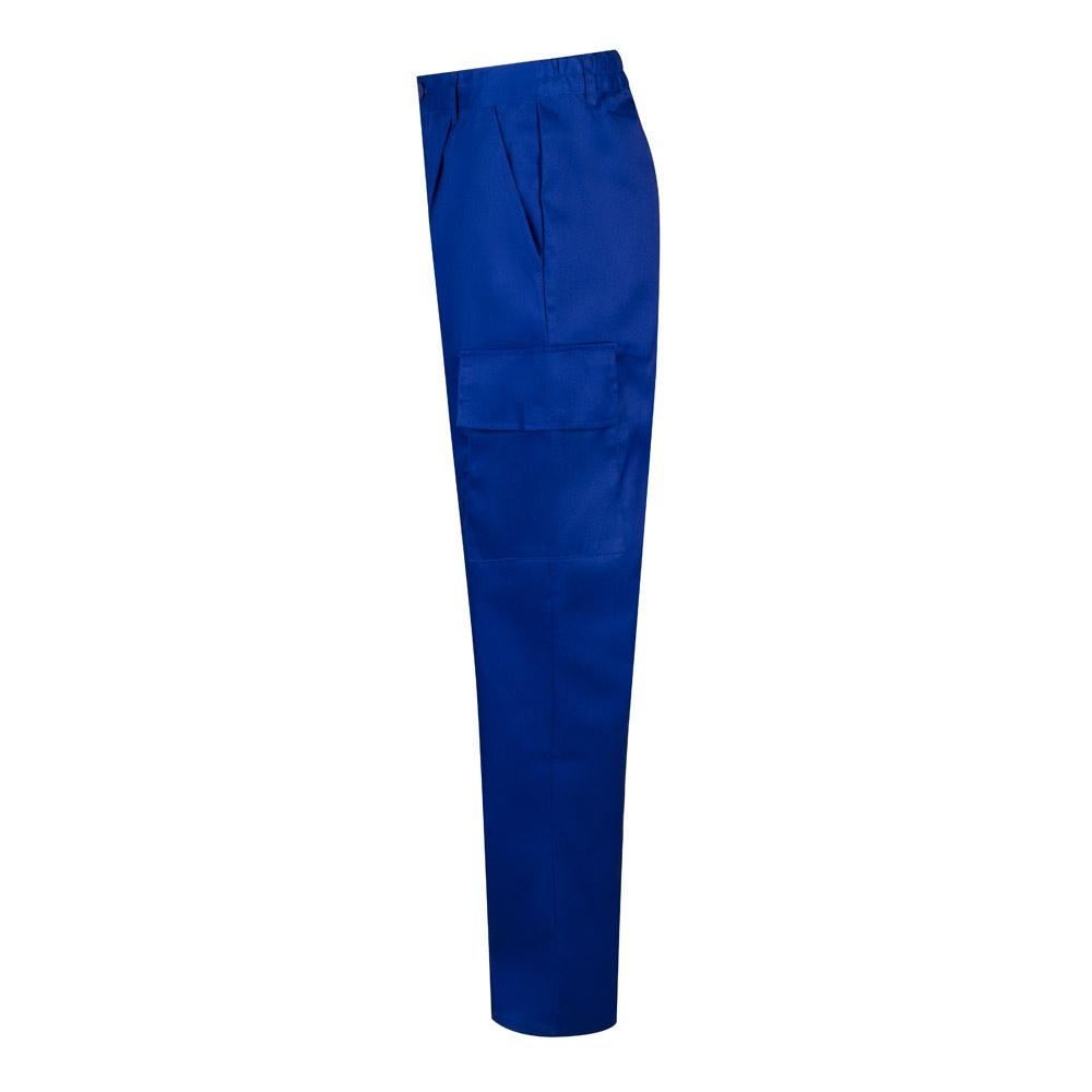 VL AINE. Pantaloni din twill cu buzunare multiple (190g/m²), din bumbac (20%) și poliester (80%) Albastru Royal 56