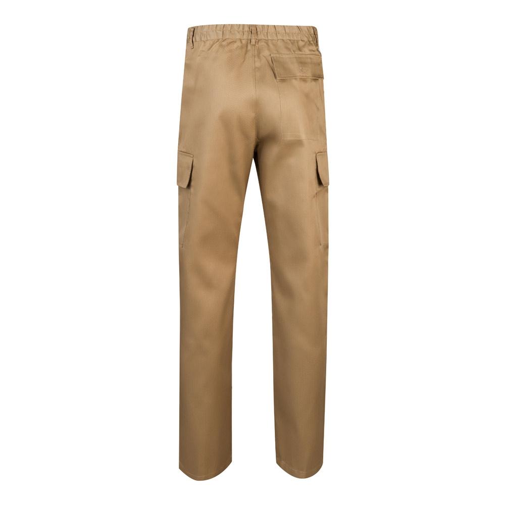 VL AINE. Pantaloni din twill cu buzunare multiple (190g/m²), din bumbac (20%) și poliester (80%) Natural 36