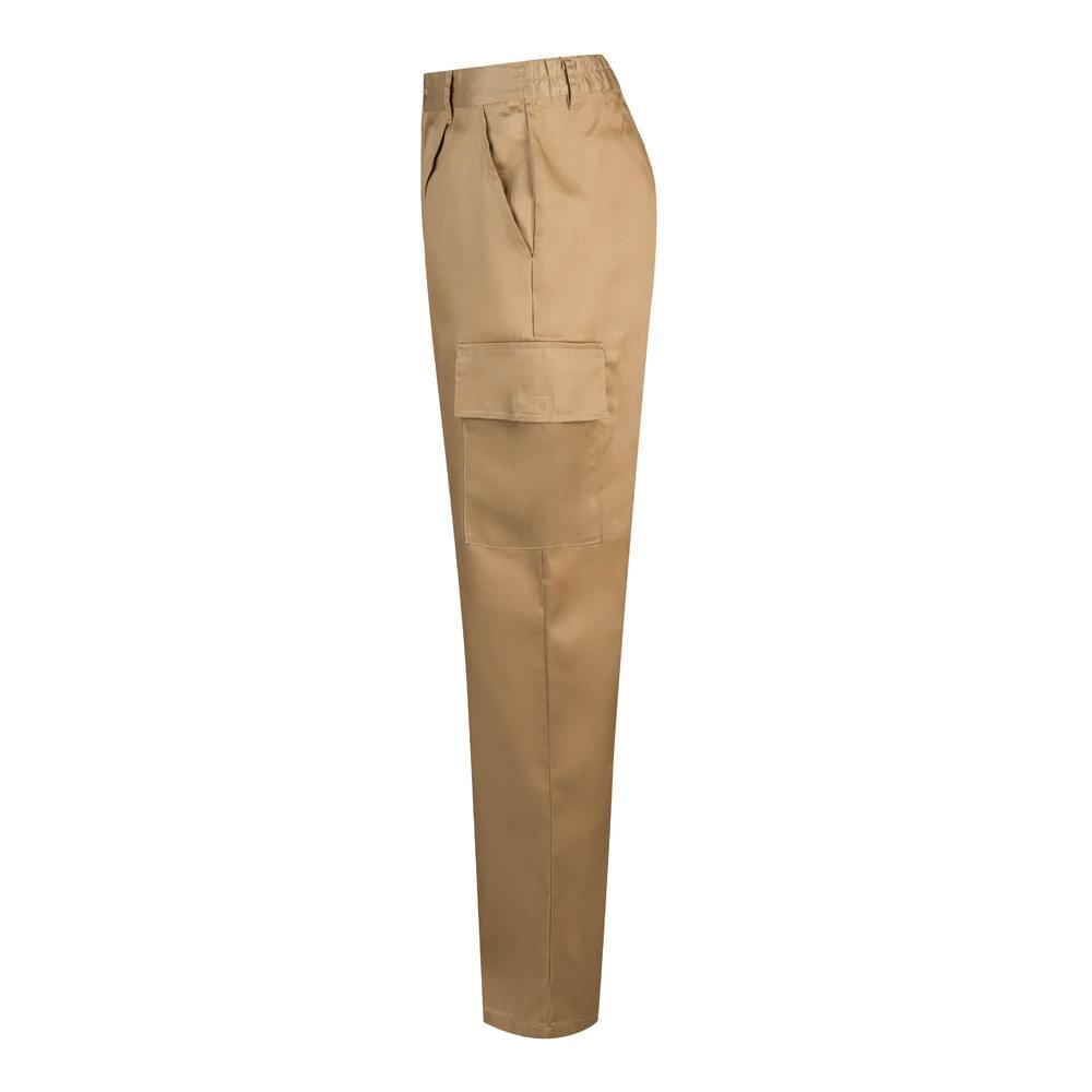 VL AINE. Pantaloni din twill cu buzunare multiple (190g/m²), din bumbac (20%) și poliester (80%) Natural 36