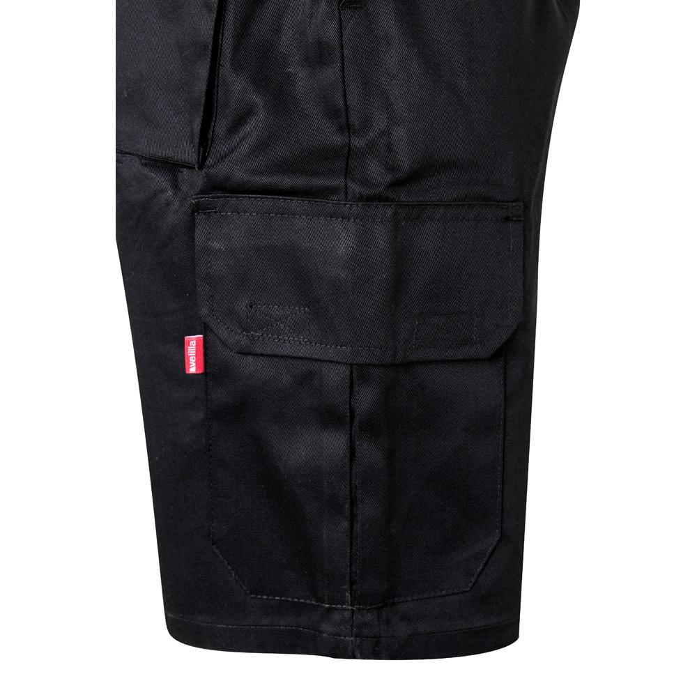 VL CHIONE. Bermude din twill cu buzunare multiple (200 g/m²), din bumbac (35%) și poliester (65%) Negru 40