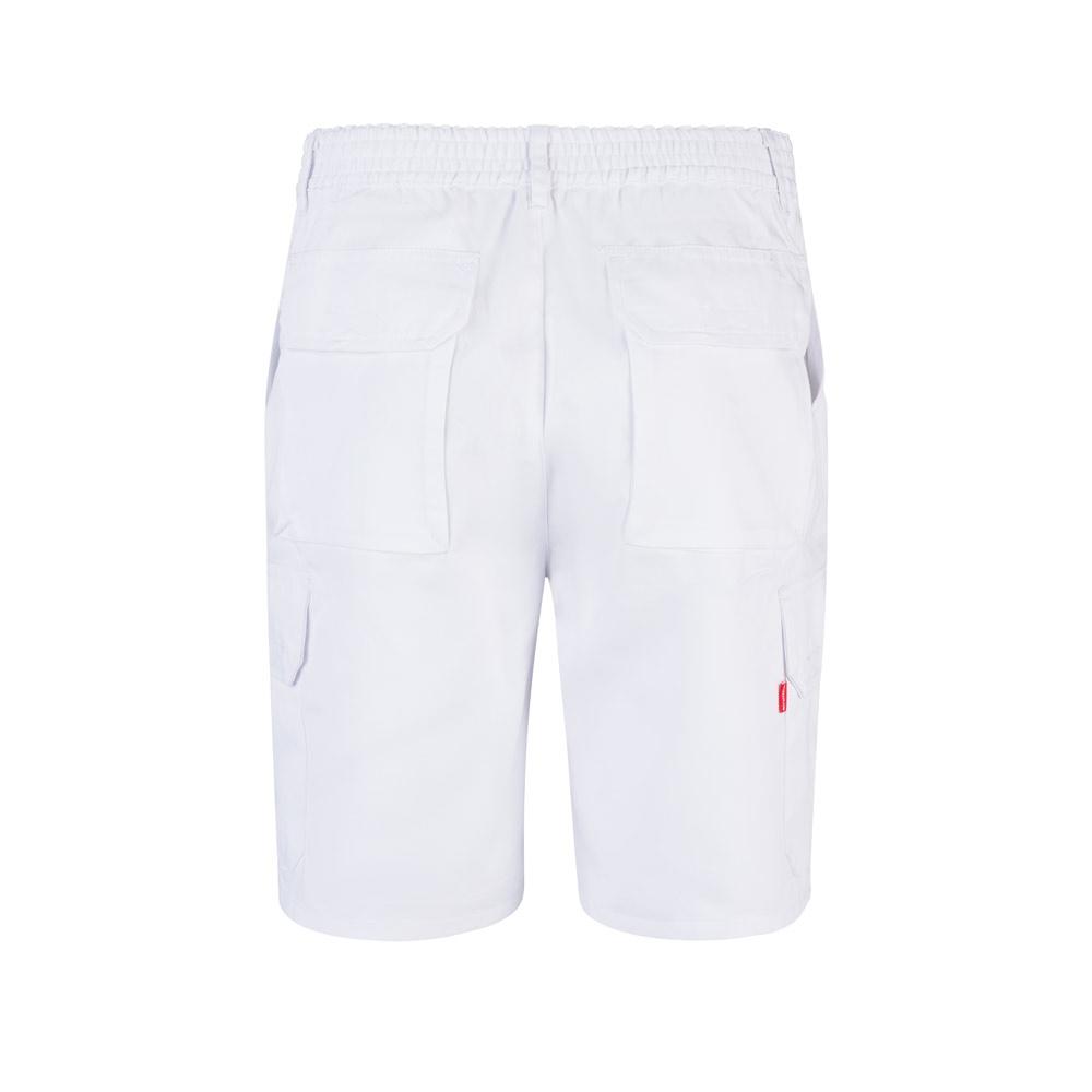 VL CHIONE. Bermude din twill cu buzunare multiple (200 g/m²), din bumbac (35%) și poliester (65%) Alb 36