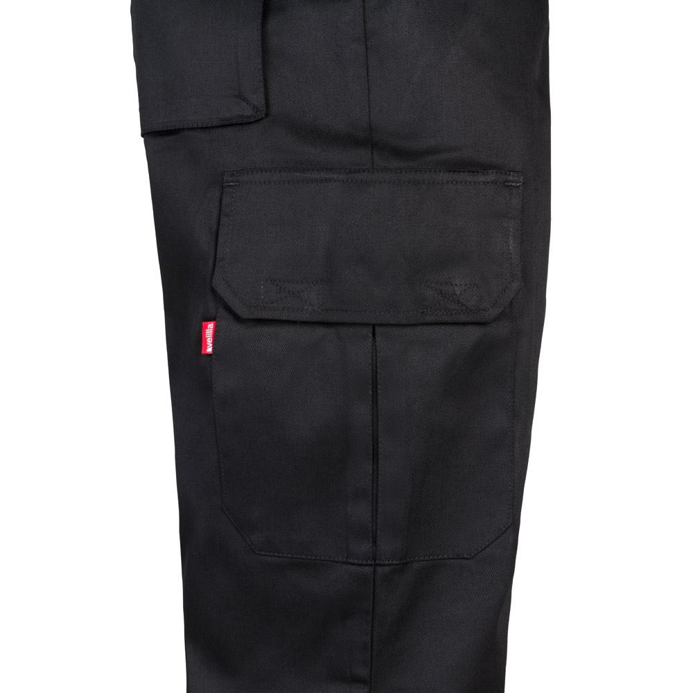 VL MABON. Pantaloni din twill cu mai multe buzunare (200g/m²), din bumbac (35%) și poliester (65%) Negru 34