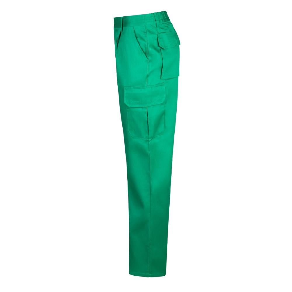 VL MABON. Pantaloni din twill cu mai multe buzunare (200g/m²), din bumbac (35%) și poliester (65%) Verde 60