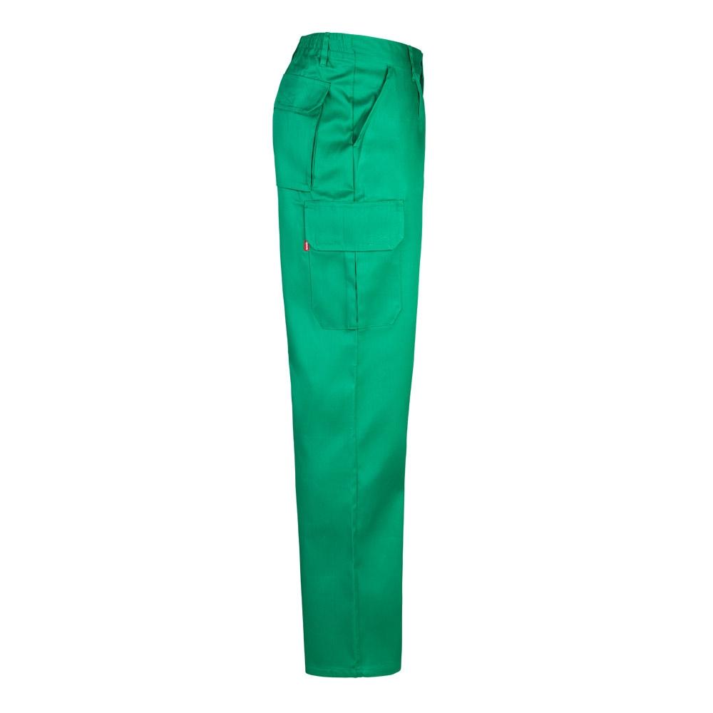 VL MABON. Pantaloni din twill cu mai multe buzunare (200g/m²), din bumbac (35%) și poliester (65%) Verde 60