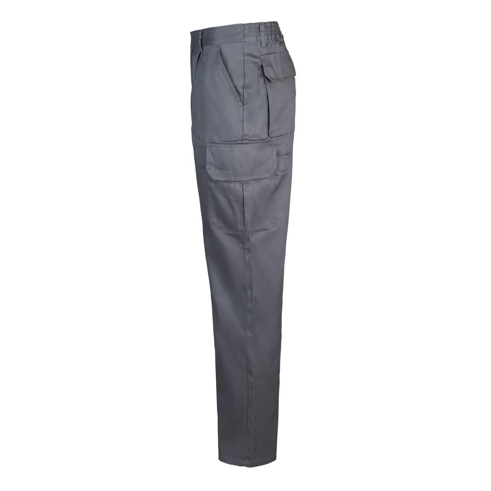 VL MABON. Pantaloni din twill cu mai multe buzunare (200g/m²), din bumbac (35%) și poliester (65%) Gri 62