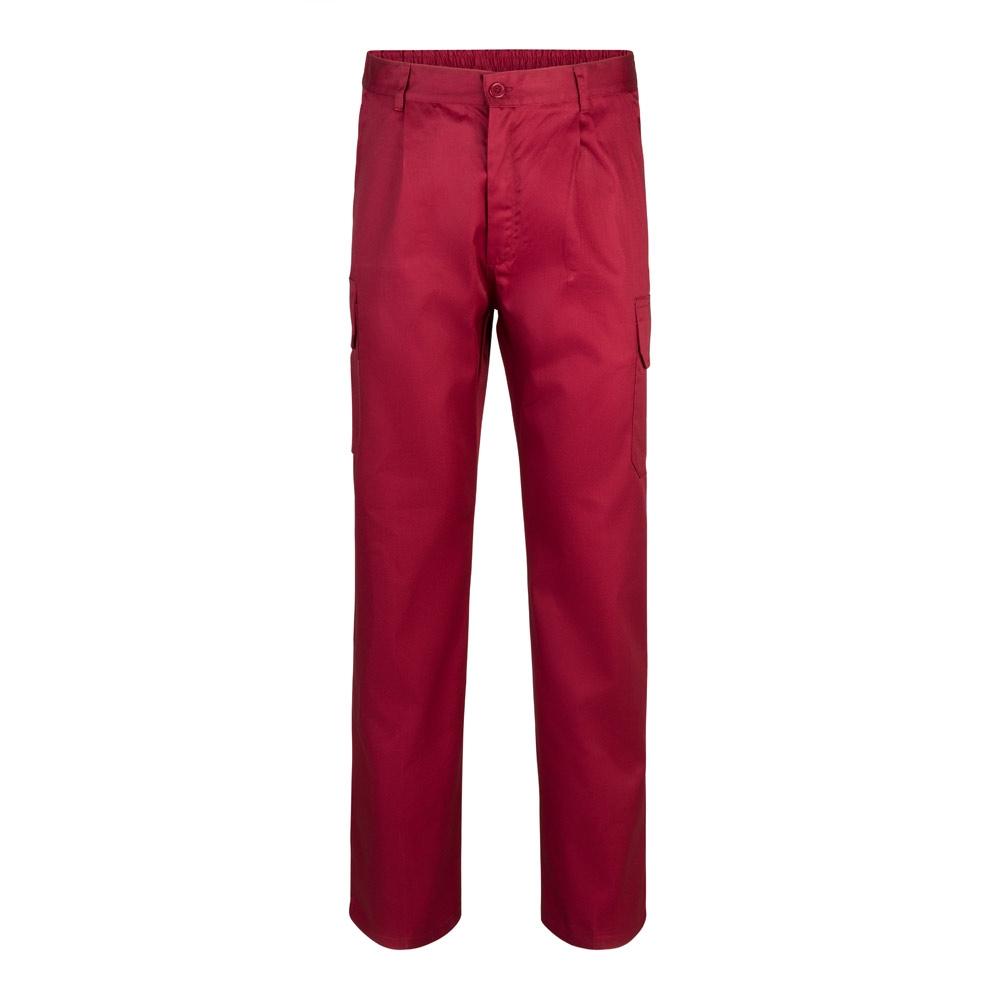 VL MABON. Pantaloni din twill cu mai multe buzunare (200g/m²), din bumbac (35%) și poliester (65%) Burgundia 34