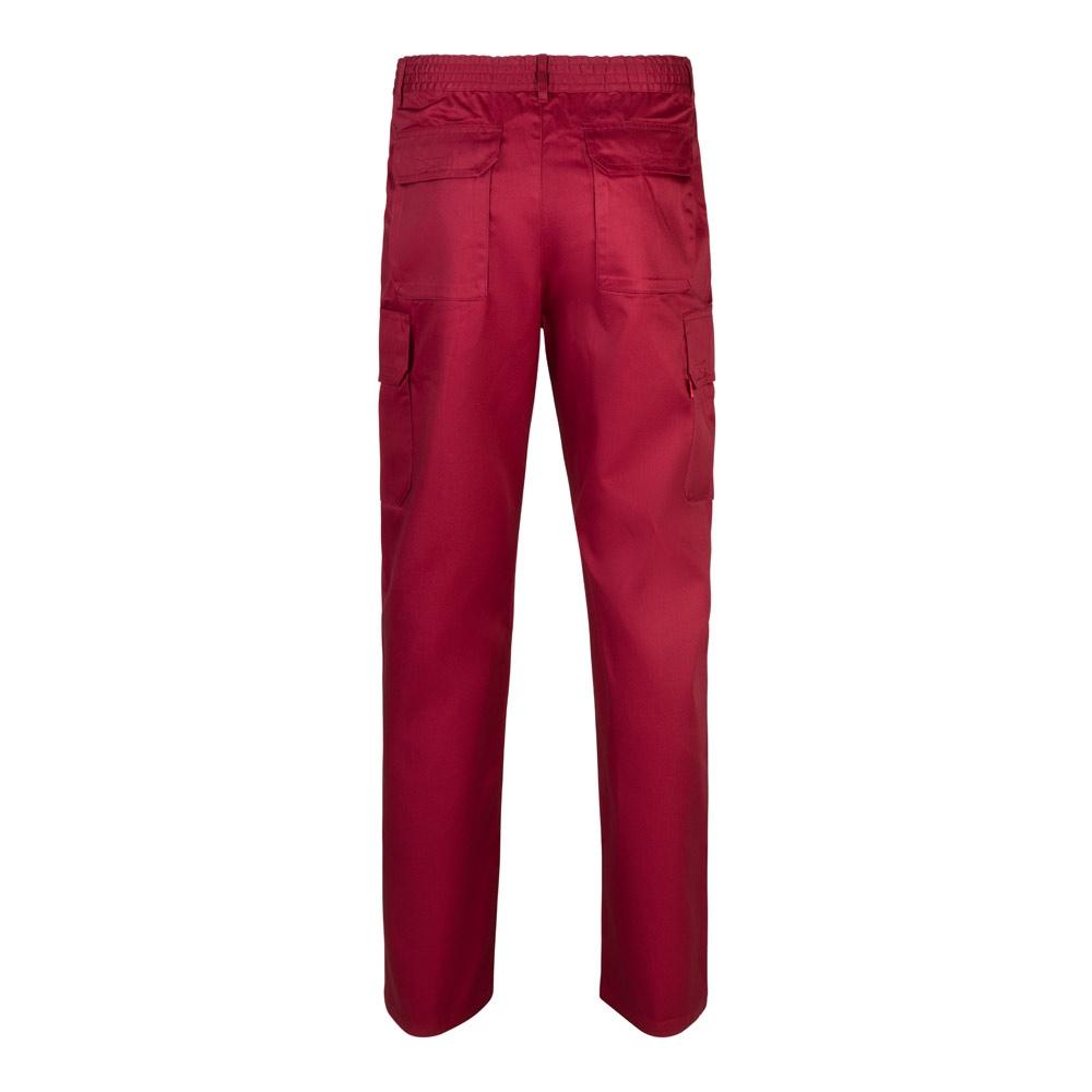 VL MABON. Pantaloni din twill cu mai multe buzunare (200g/m²), din bumbac (35%) și poliester (65%) Burgundia 48