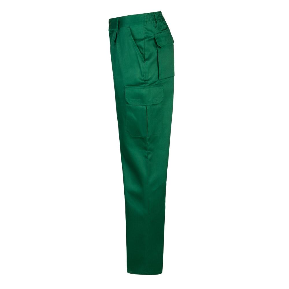 VL MABON. Pantaloni din twill cu mai multe buzunare (200g/m²), din bumbac (35%) și poliester (65%) Verde închis 46