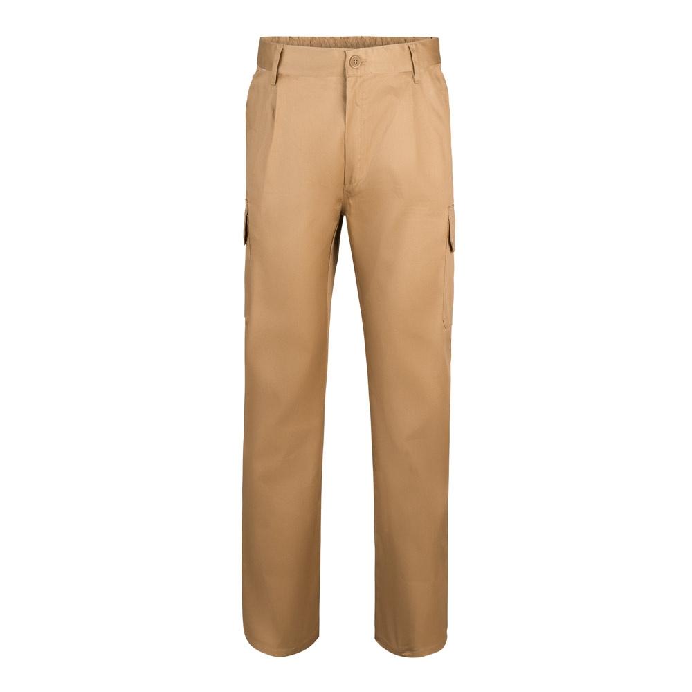 VL MABON. Pantaloni din twill cu mai multe buzunare (200g/m²), din bumbac (35%) și poliester (65%) Natural