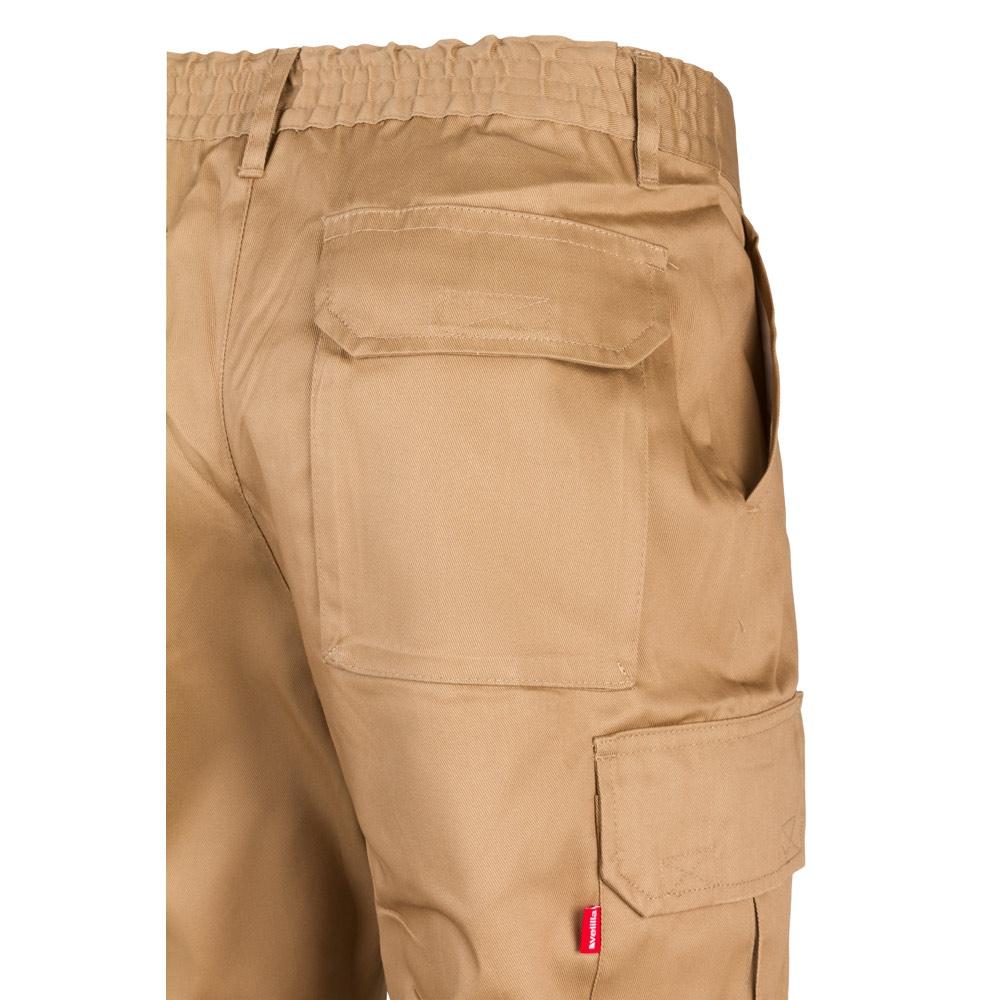 VL MABON. Pantaloni din twill cu mai multe buzunare (200g/m²), din bumbac (35%) și poliester (65%) Natural 40