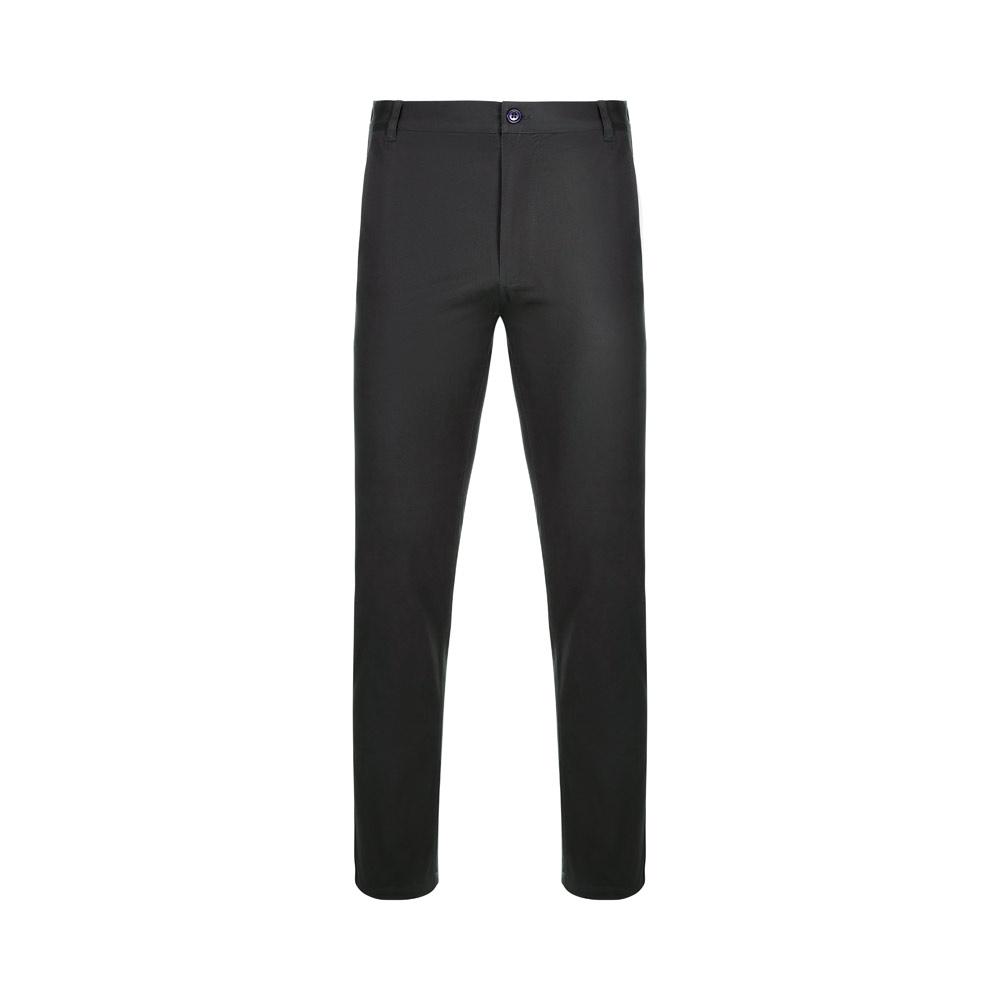 VL VISHNU. Pantaloni chino stretch unisex (260g/m²), din bumbac (98%) și elastan (2%) Negru
