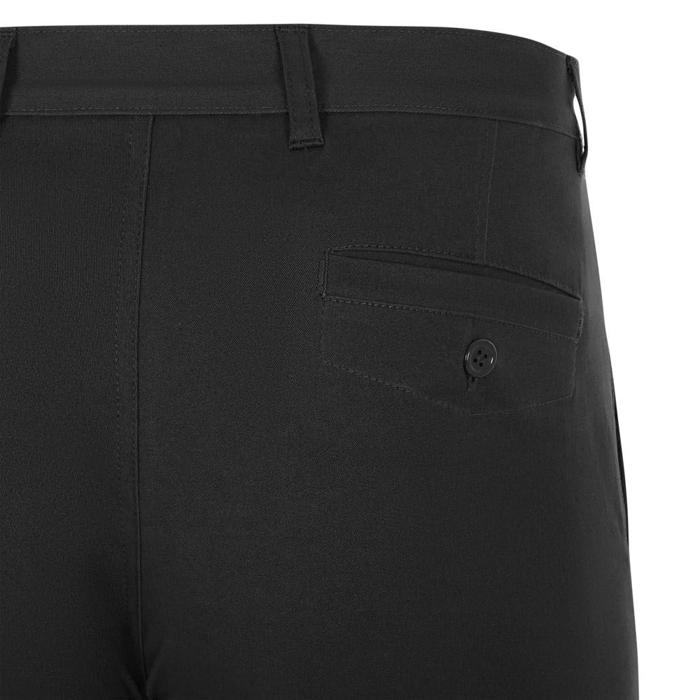 VL VISHNU. Pantaloni chino stretch unisex (260g/m²), din bumbac (98%) și elastan (2%) Negru 34