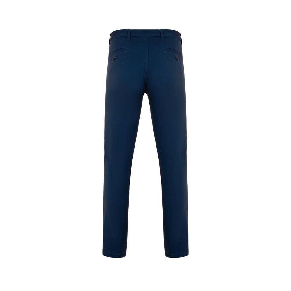 VL VISHNU. Pantaloni chino stretch unisex (260g/m²), din bumbac (98%) și elastan (2%) Albastru marin 44