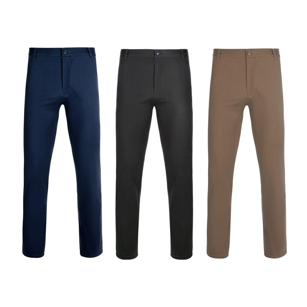 VL VISHNU. Pantaloni chino stretch unisex (260g/m²), din bumbac (98%) și elastan (2%) Negru 34