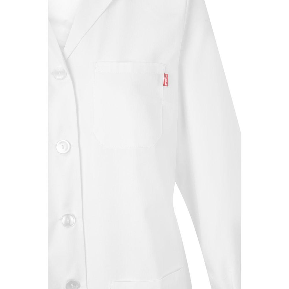 VL RAMA. Halat cu mânecă lungă din twill (175g/m²), din twill de bumbac (35%) și poliester (65%) Alb 50