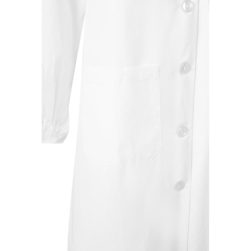 VL RAMA. Halat cu mânecă lungă din twill (175g/m²), din twill de bumbac (35%) și poliester (65%) Alb 50