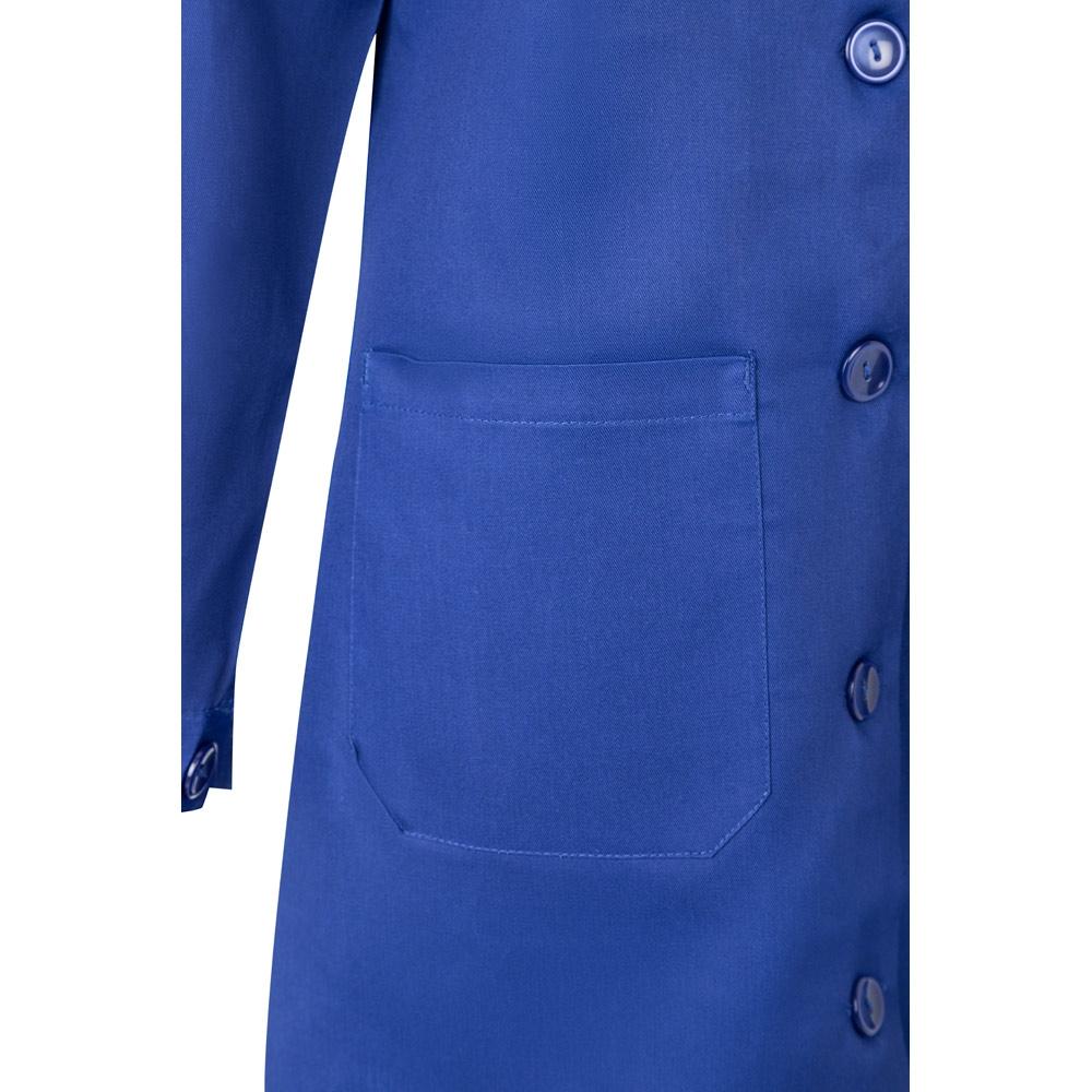 VL RAMA. Halat cu mânecă lungă din twill (175g/m²), din twill de bumbac (35%) și poliester (65%) Albastru Royal 46