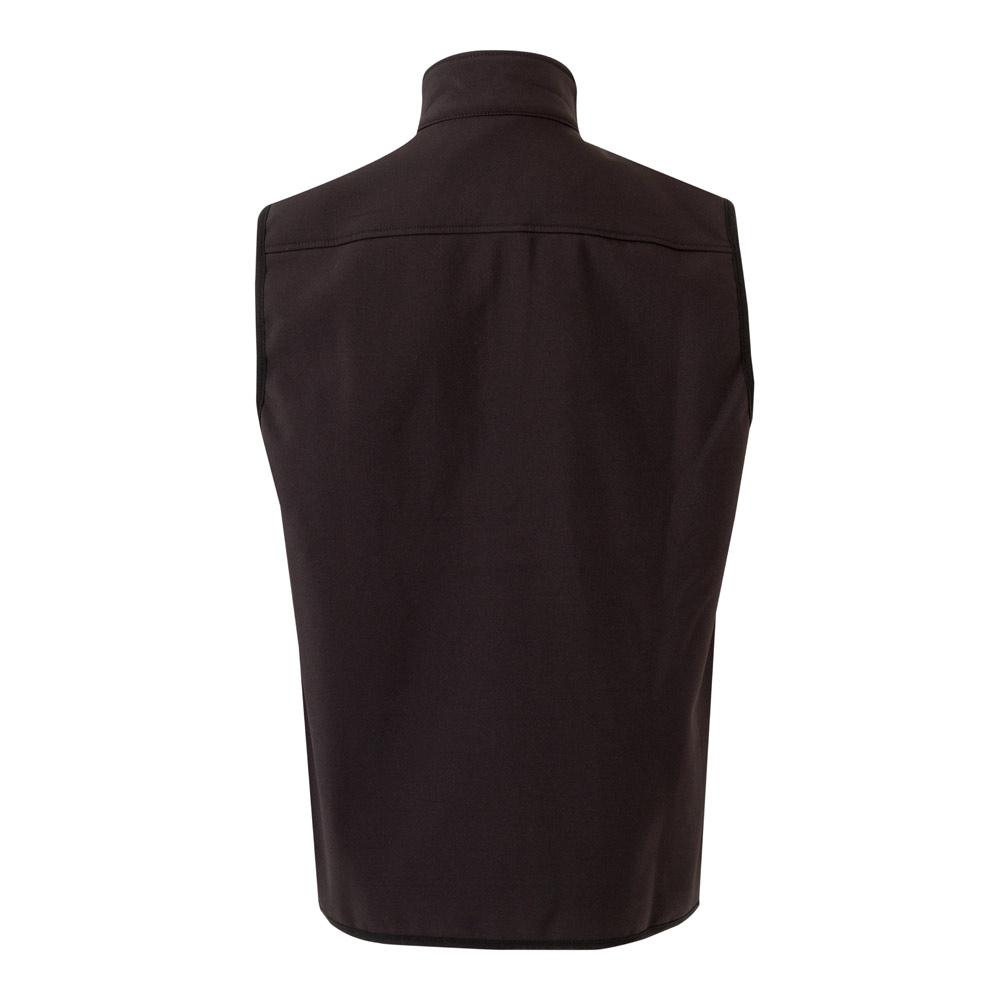 VL VARUNA. Vestă Soft Shell (280g/m²), cu căptușeală polară, din poliester (94%) și elastan (6%) Negru