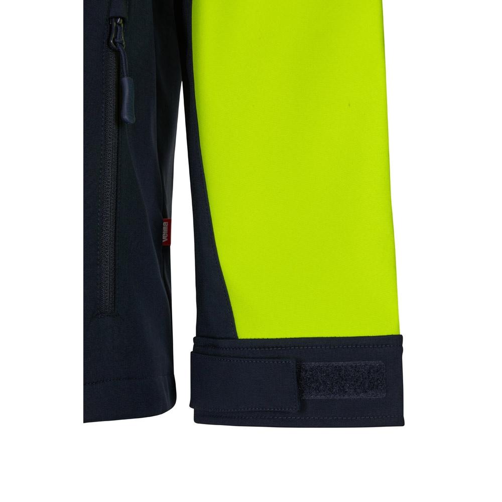 VL HESTIA. Jachetă soft shell bicolor (280g/m²), din poliester (96%) și elastan (4%) Albastru Galben XXL