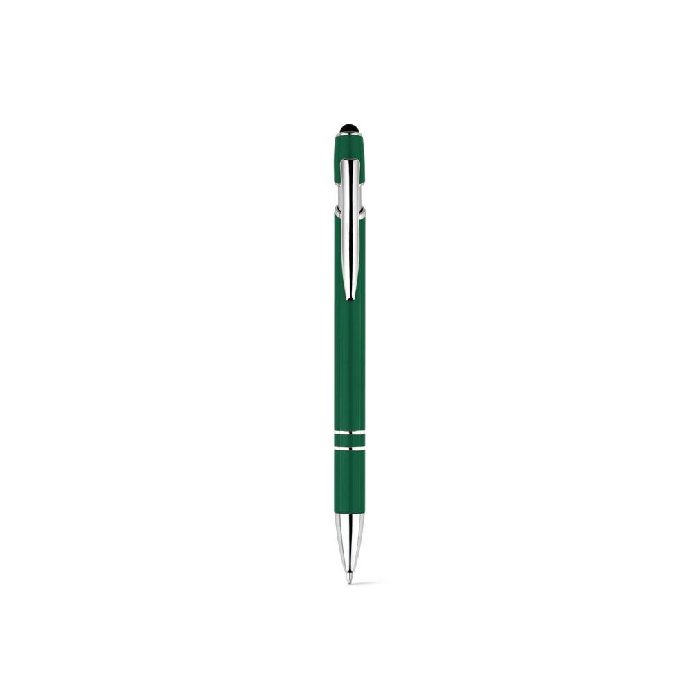 NEIL. Pix cu corp din aluminiu reciclat (100% rAL) și vârf tactil Verde închis