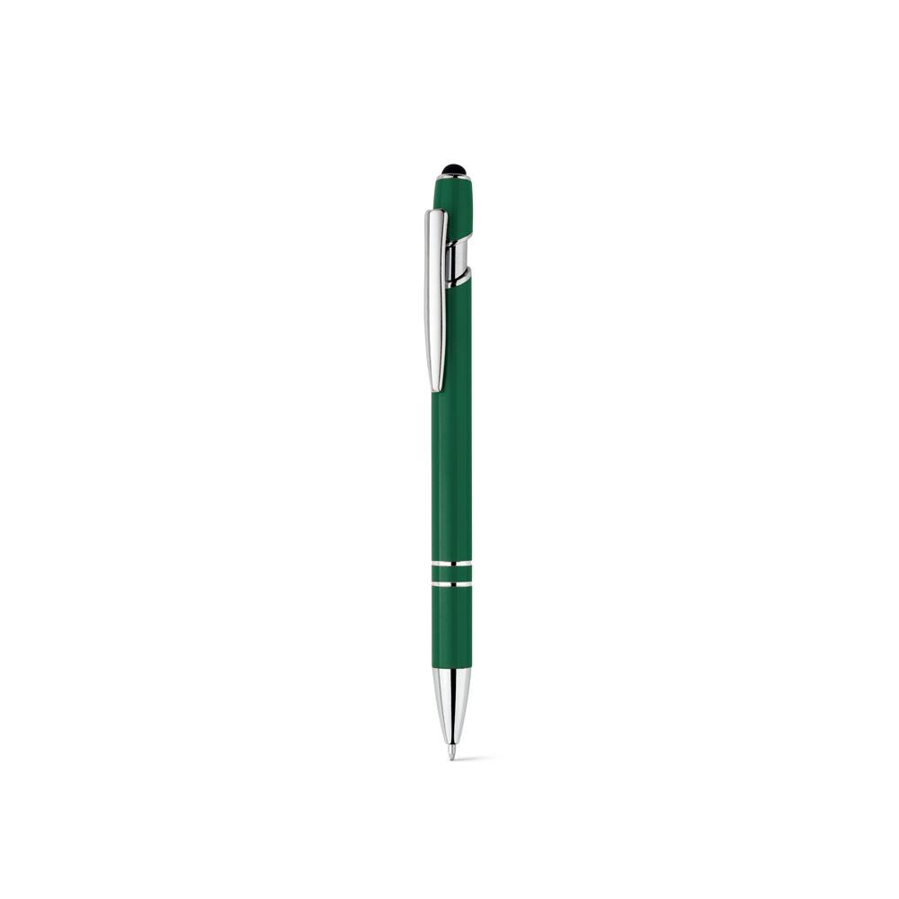 NEIL. Pix cu corp din aluminiu reciclat (100% rAL) și vârf tactil Verde închis