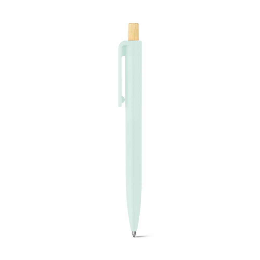 ZARA. Pix din ABS reciclat (100% rABS) cu butonul din bambus Verde pastelat