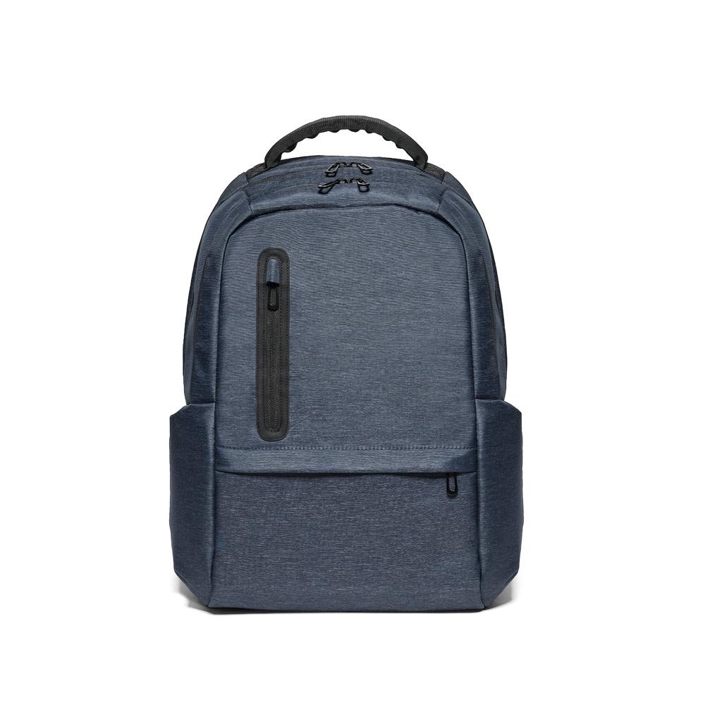 RE-BOSTON. Rucsac pentru laptop rezistent la apă din nailon reciclat 2Tone cu compartiment din poliester reciclat 210D Albastru