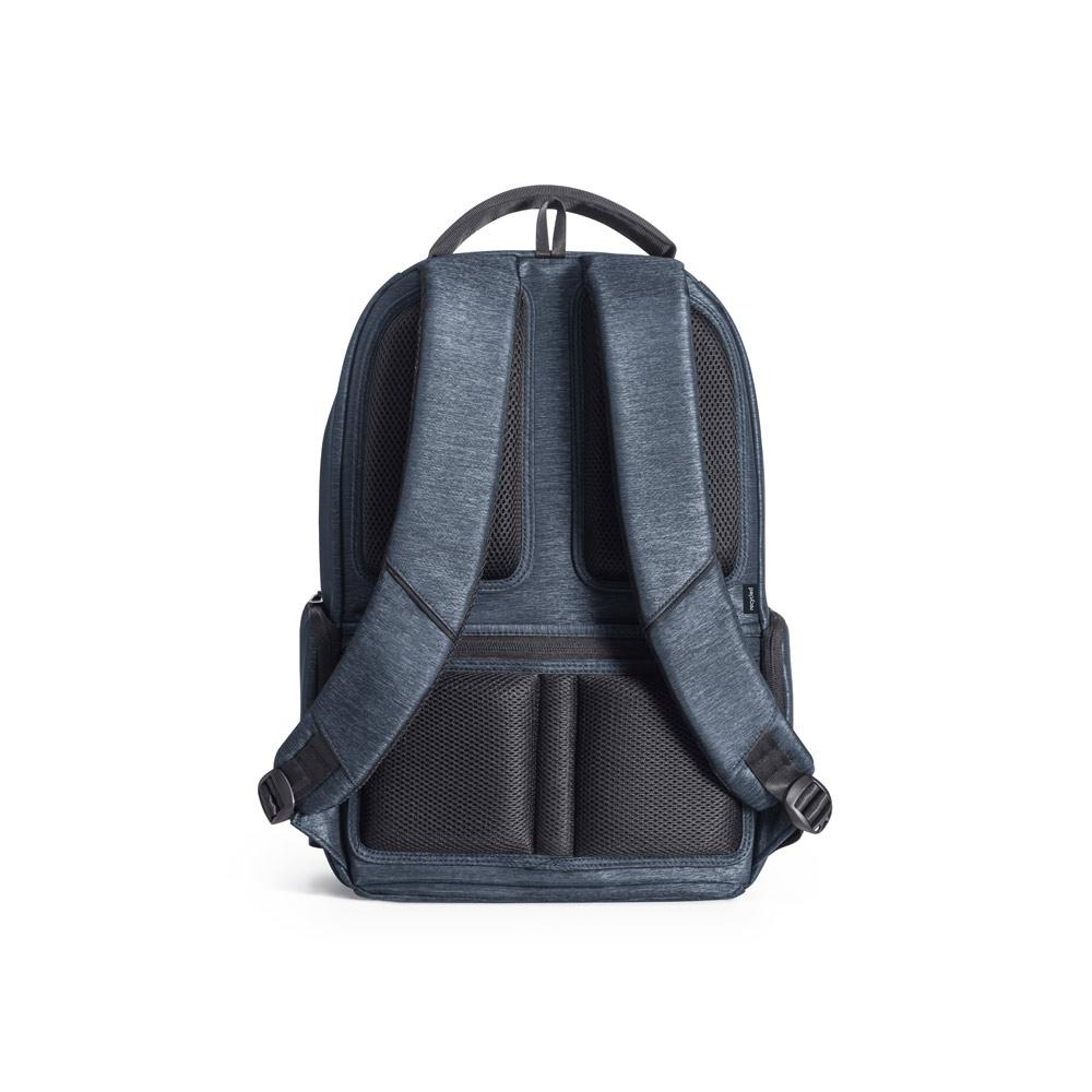 RE-BOSTON. Rucsac pentru laptop rezistent la apă din nailon reciclat 2Tone cu compartiment din poliester reciclat 210D Albastru