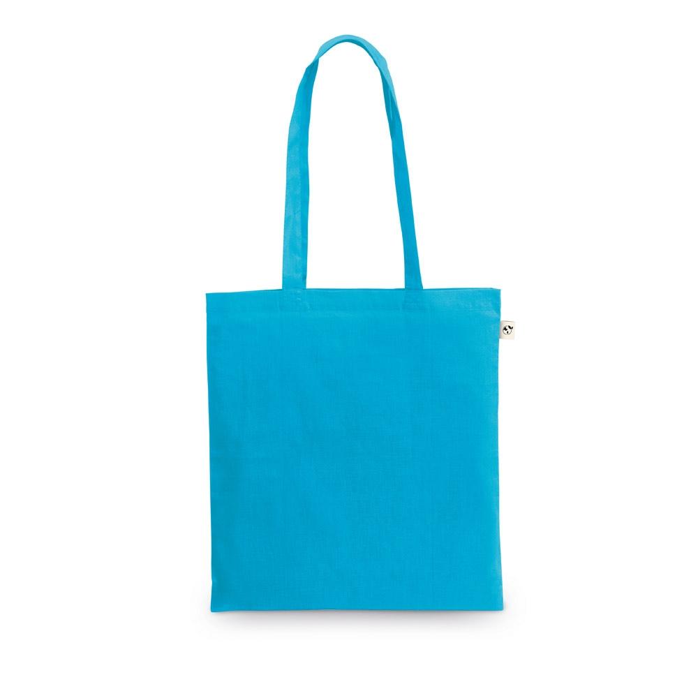 MEXICO. Sacoșă realizată din bumbac reciclat (70%) și poliester (30% rPET) (150 g/m²) Albastru deschis