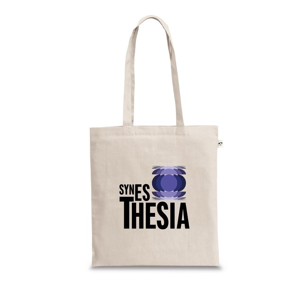 SVANETI. Sacoșă din bumbac reciclat (70%) și poliester (30% rPET) (150 g/m²) Natural deschis