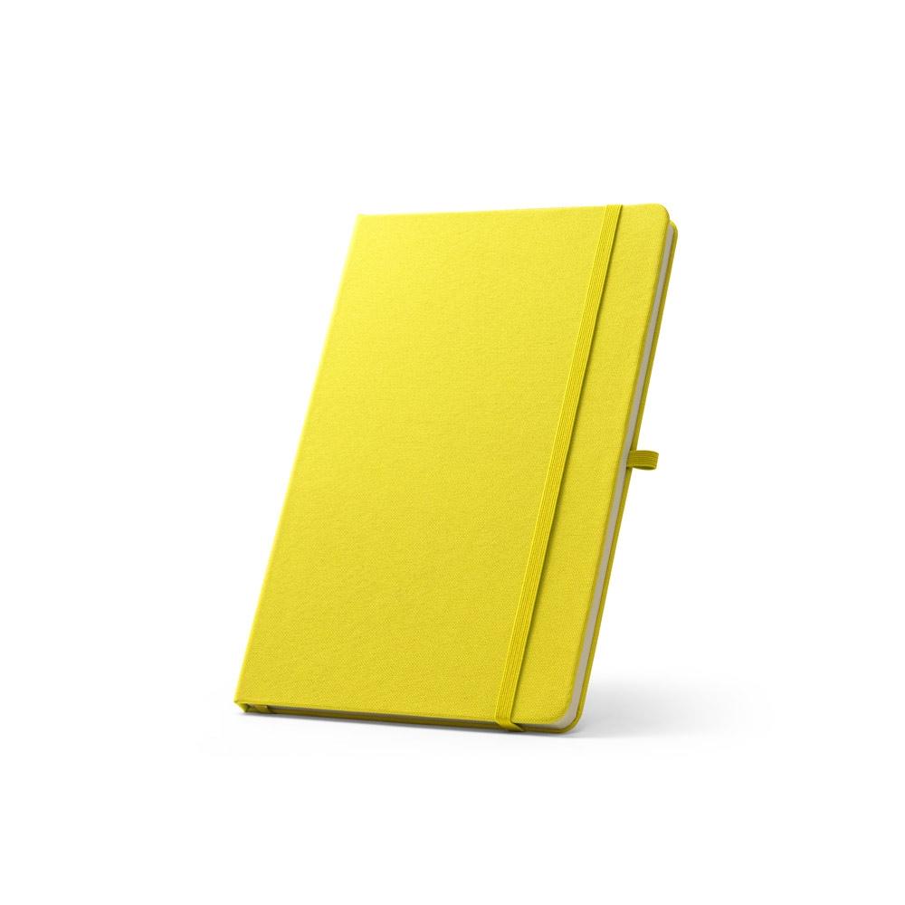 ANNE. Blocnotes A5 din poliester reciclat (100% rPET) cu pagini liniate