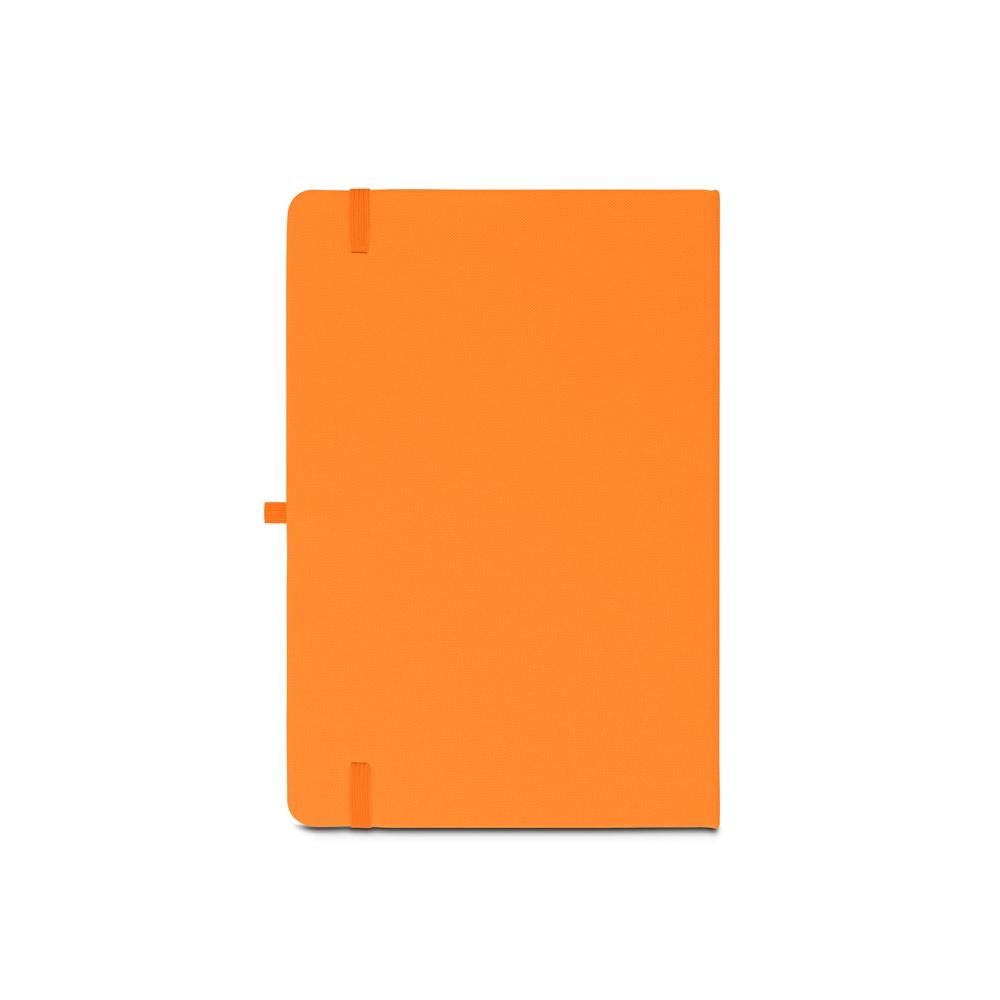 ANNE. Blocnotes A5 din poliester reciclat (100% rPET) cu pagini liniate Portocaliu