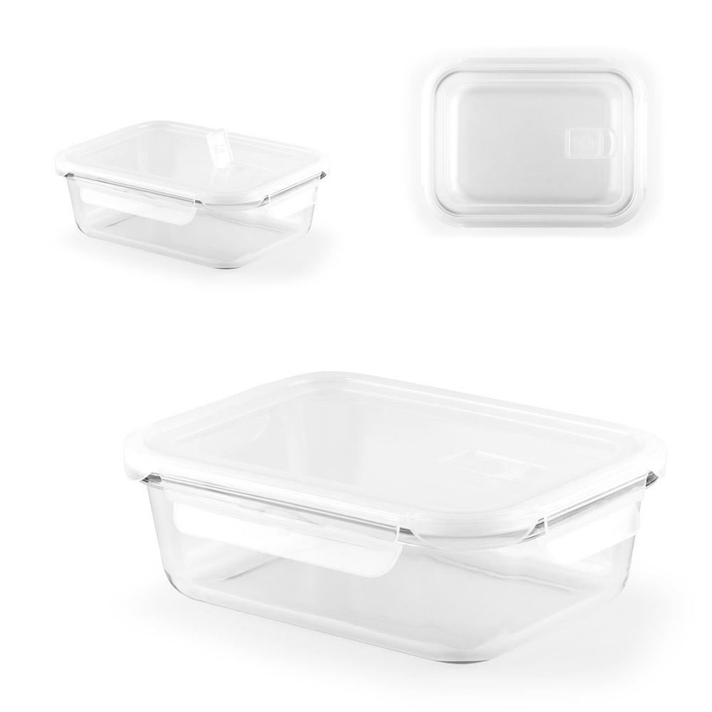 QUORIN. Cutie ermetică din sticlă borosilicată 1000 mL Alb