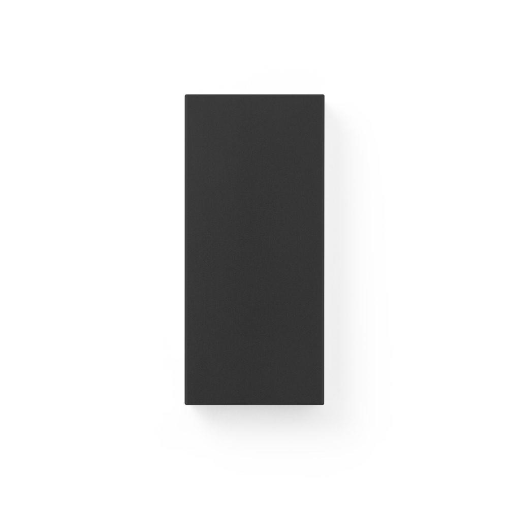 DOROTHY 10. Power bank 10.000 mAh din aluminiu reciclat (100% rAL) Negru