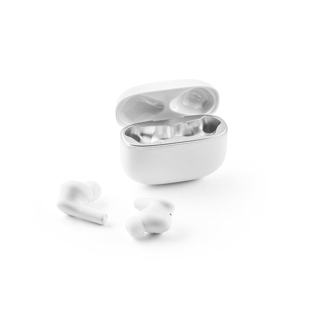 CAUBY. Căști fără fir cu ANC și 7 ore autonomie, din ABS reciclat (100% rABS) Alb