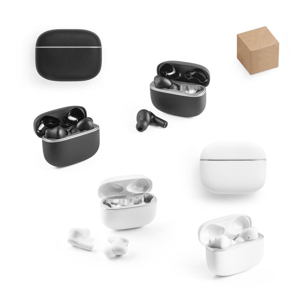 CAUBY. Căști fără fir cu ANC și 7 ore autonomie, din ABS reciclat (100% rABS) Alb