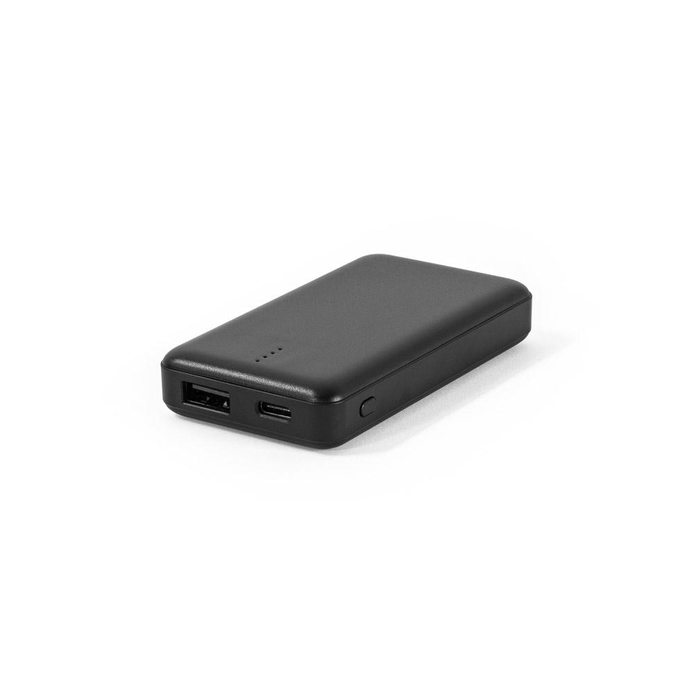 SHERYL. Power bank 4.000 mAh din ABS reciclat (100% rABS) Negru