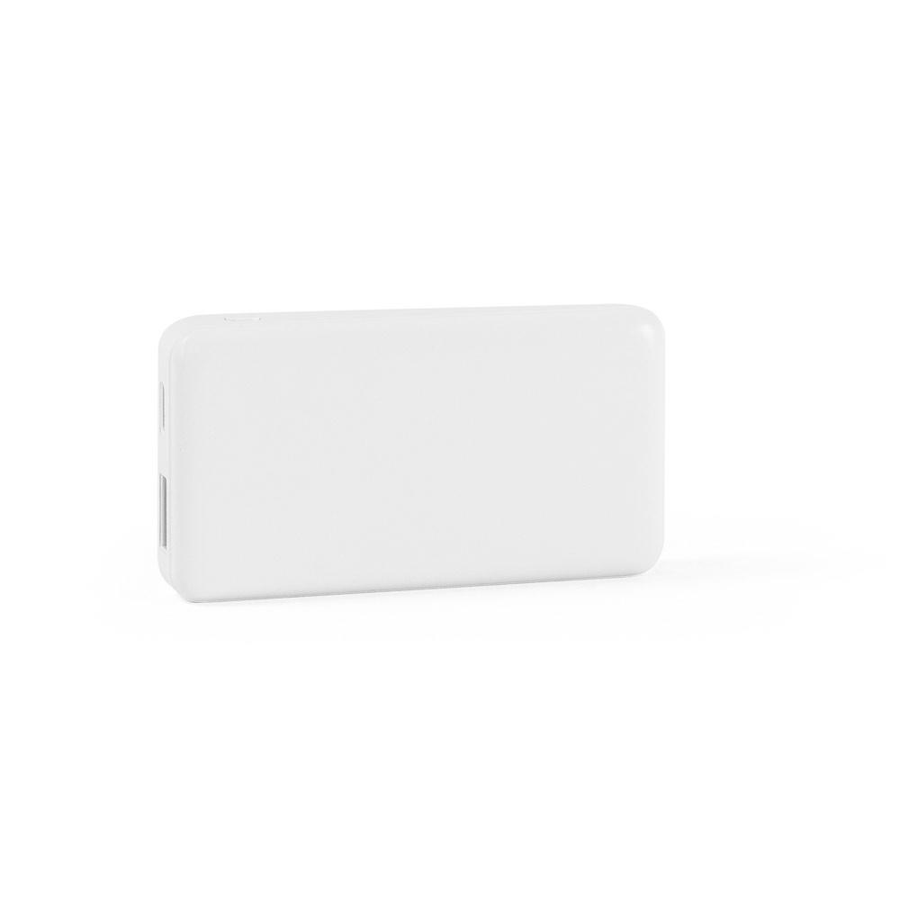 SHERYL. Power bank 4.000 mAh din ABS reciclat (100% rABS) Alb