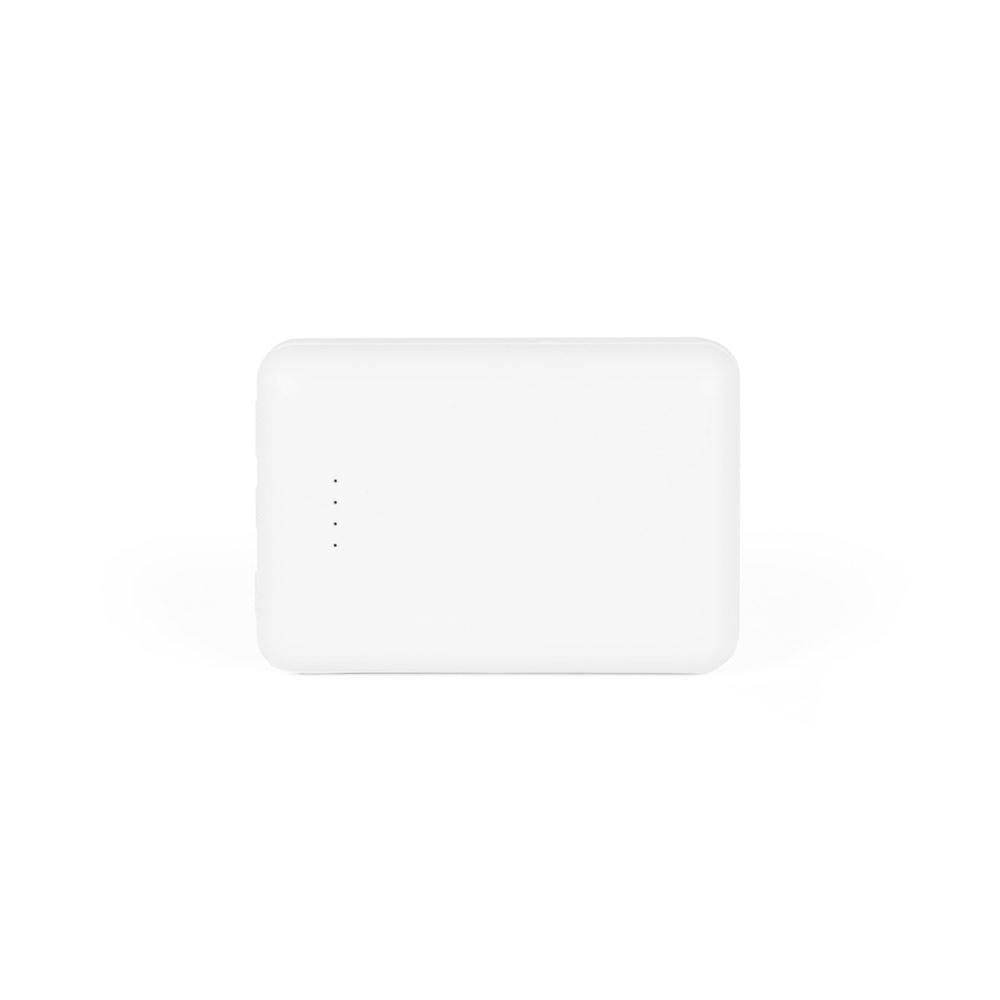 LEAKEY 10. Power bank 10.000 mAh din ABS reciclat (100% rABS) Alb